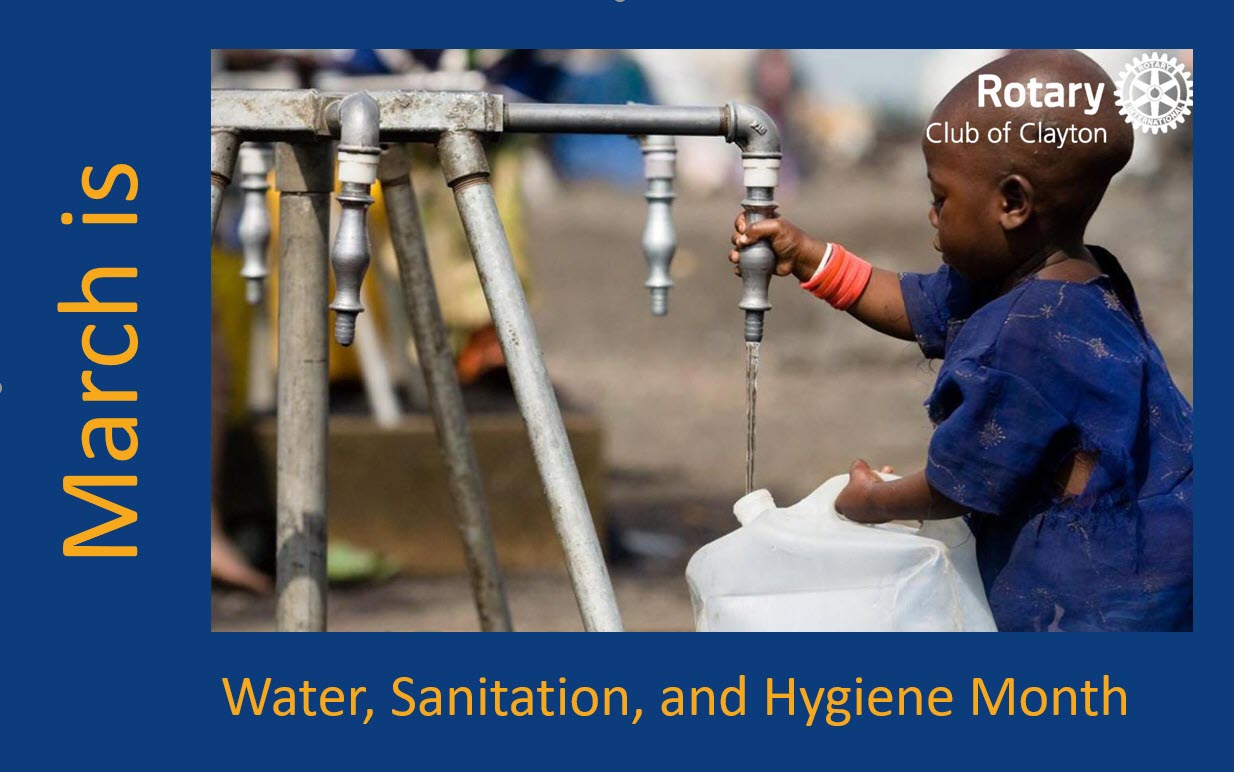 March is Water, Sanitation, and Hygiene Month