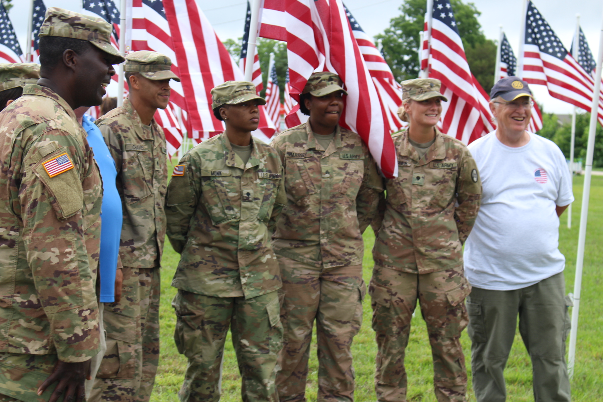 Active Servicemembers and Clayton Rotarian Jim Lee - JoCo Flags for Heroes 2021