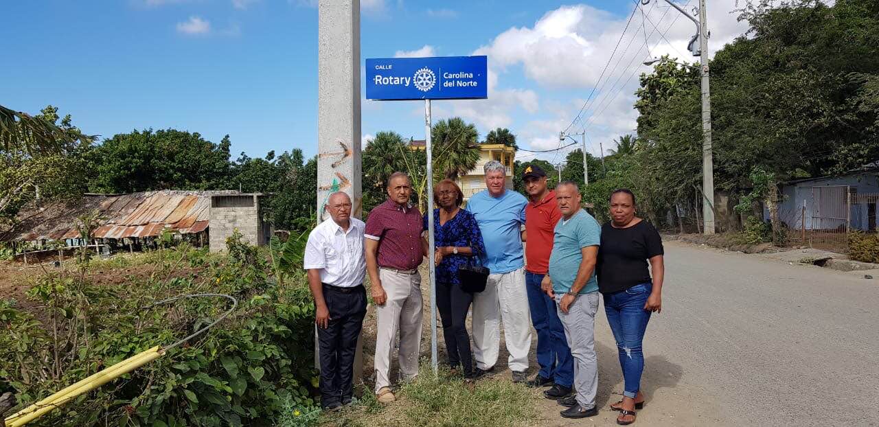 They named a street after us in the neighborhood where the latrines were being built in 2019.