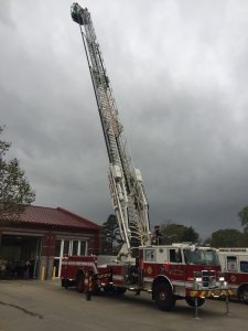 Clayton Fire Department Ladder Truck in Action