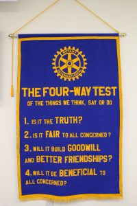 New Four-Way Test Banner