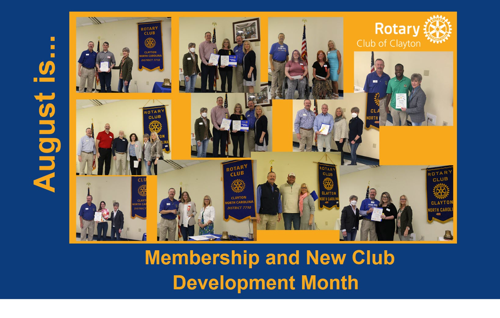 August is...Membership and New Club Development Month