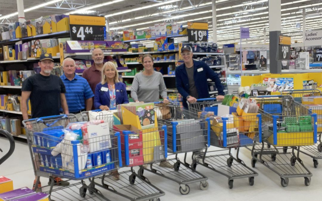 Clayton Rotary Club Goes Shopping to “Stock-the-Closet” of Elementary School Teachers!