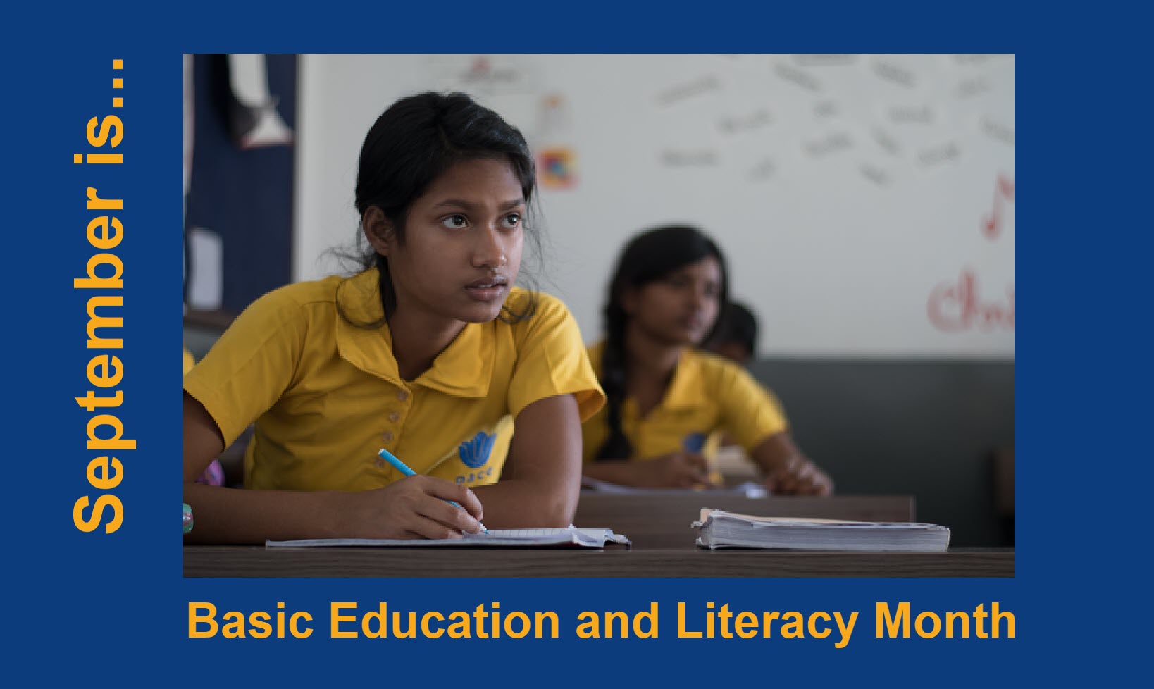 September is...Basic Education and Literacy Month