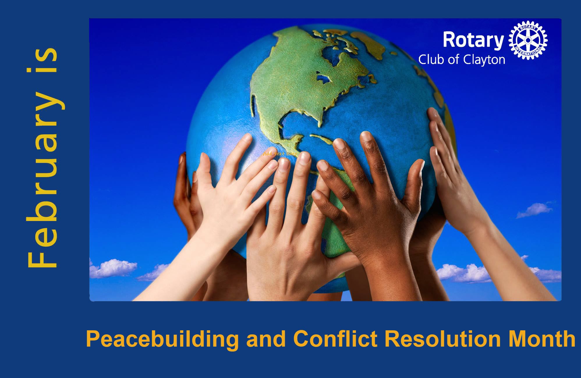 February is...Peacebuilding and Conflict Resolution Month
